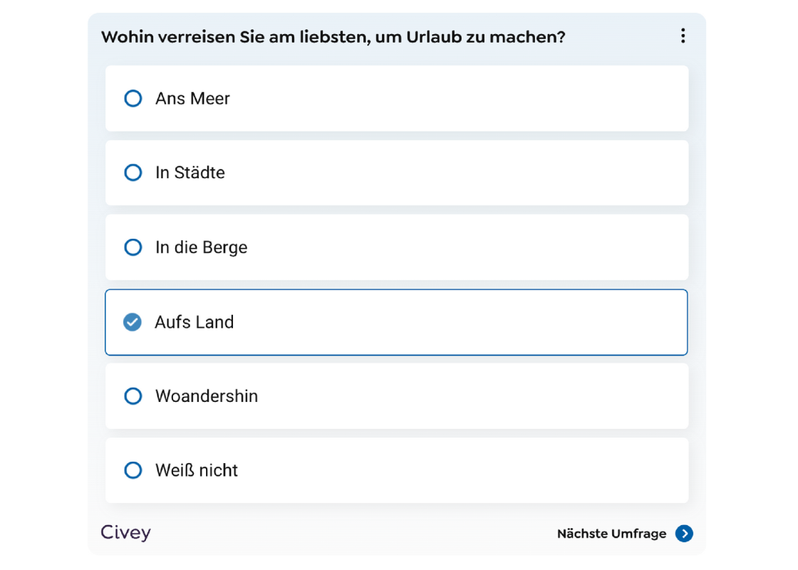 Reise Poll mit transparentem Hintergrund