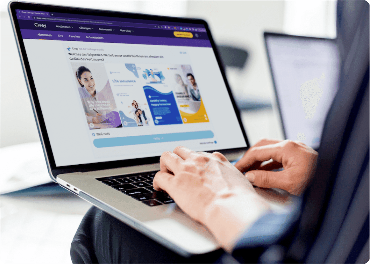 Kampagnenmessung-Laptop-rund